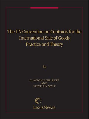 cover image of The UN Convention on Contracts for the International Sale of Goods